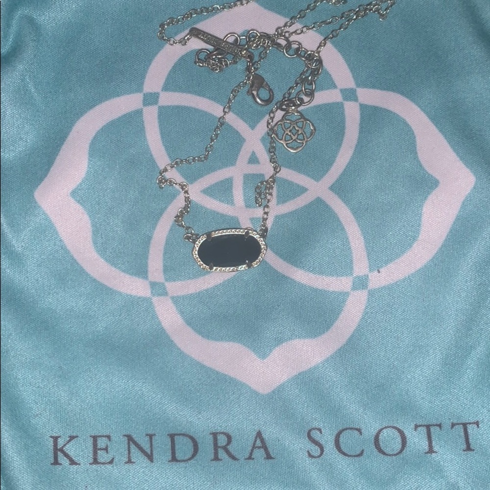 Kendra Scott Elisa Pendant Nacklace (black)